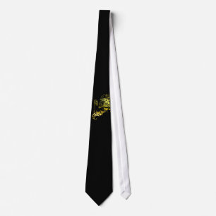 Corbata León heráldico del oro - la ropa de MyBlazon para