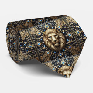 Corbata León Rugiente Moda Masculina para Hombre