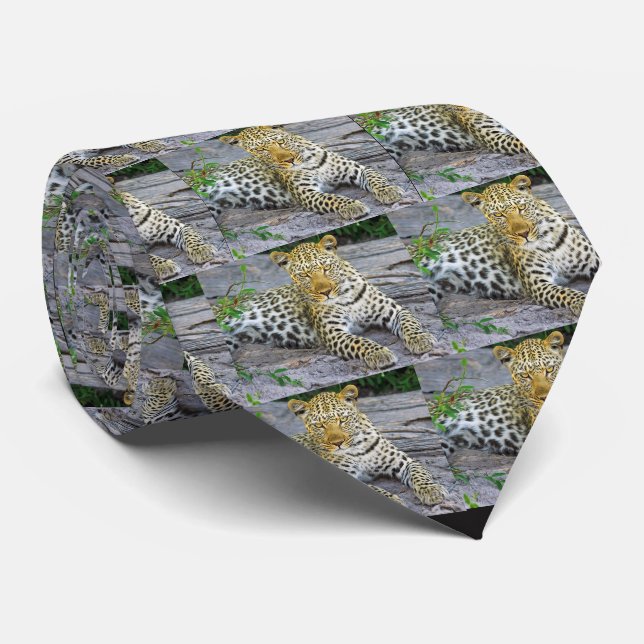 Corbata Leopard (Enrollado)
