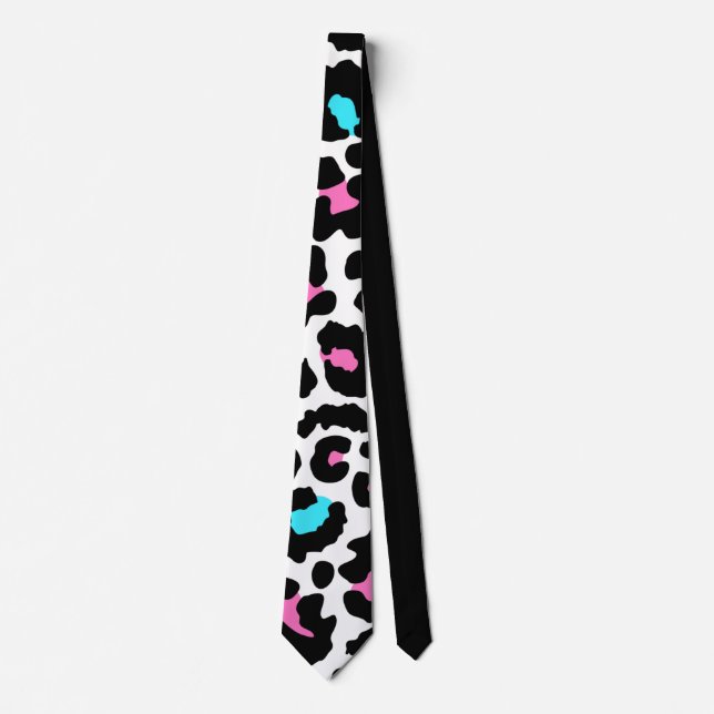Corbata Leopard Lightning bolt, Leopard Print (Anverso)