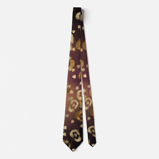 Corbata Leopard Paint Series Design 7 (Anverso)