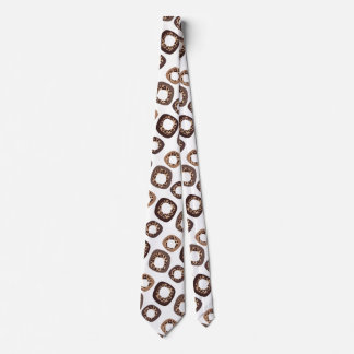 Corbata Leopard Print and Donut Pattern Tie