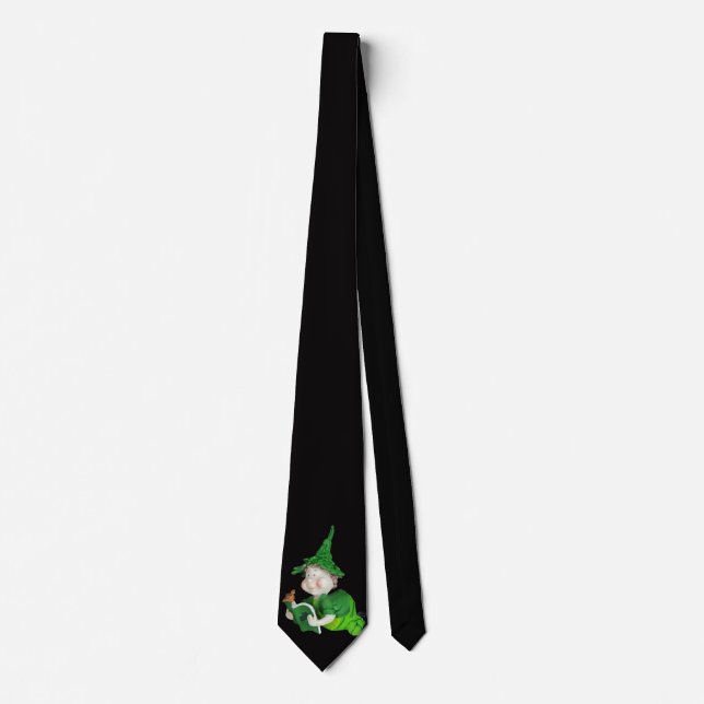 Corbata Leprechaun irlandés con libro (Anverso)