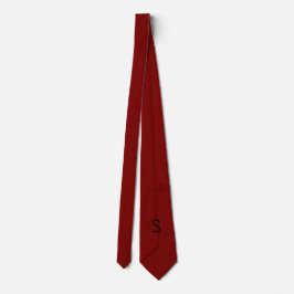 Corbata Letra personalizada S Fuente Kelly Slab Color rojo