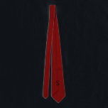 Corbata Letra personalizado S Kelly Tipo De Letra Color Ro<br><div class="desc">Esta corbata de cuello rojo profundo, con un monograma "S" negro personalizado en negrita Kelly Slab, está diseñado para aquellos que lideran con fuerza y estilo. El rico tono rojo añade confianza y sofisticación, mientras que el sorprendente monograma ofrece un detalle personalizado y destacado. Ideal para eventos formales, vestimenta de...</div>