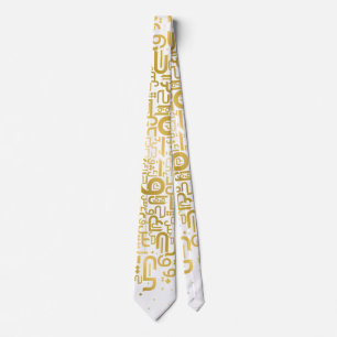 Corbata Letras árabes de oro