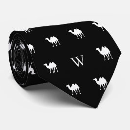 Corbata Letras Iniciales Mayúsculas Camel Humpday en Negro