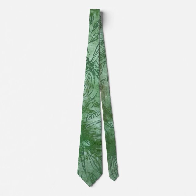 Corbata Libélulas Verdes Amantes de las Libélulas (Anverso)