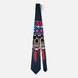 Corbata Libertad salvaje, cráneo americano con bates de bé