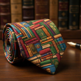 Corbata Libros en los Estantes