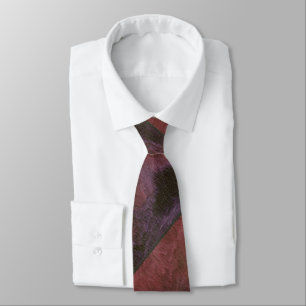 Corbata Lienzo abstracto rojo azul púrpura negro