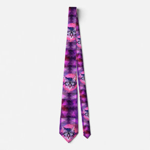 Corbata ligadura de cuello del gato iluminado