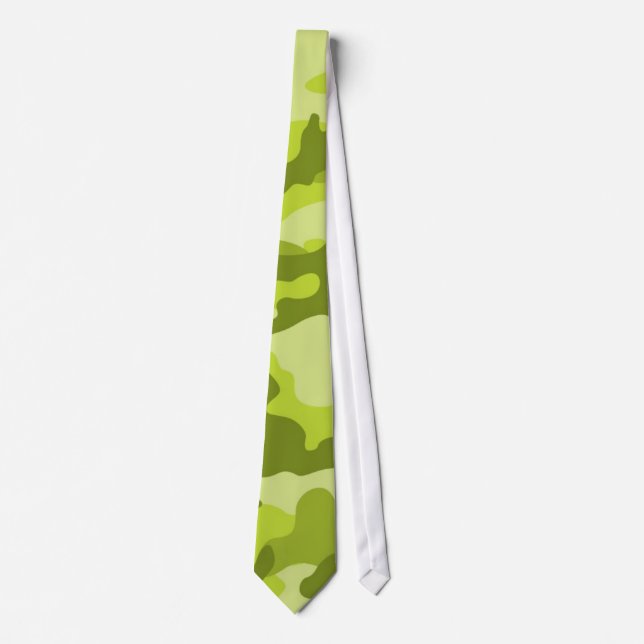 Corbata Ligera, Camo Verde Lime, Camuflaje (Anverso)