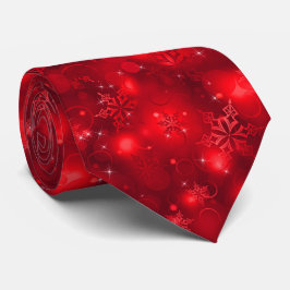 Corbata Lights and Snowflakes, Red - Christmas Ties,