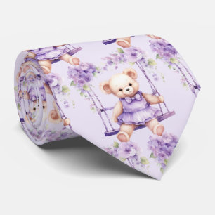 Corbata Lilac Purple Teddy Bear