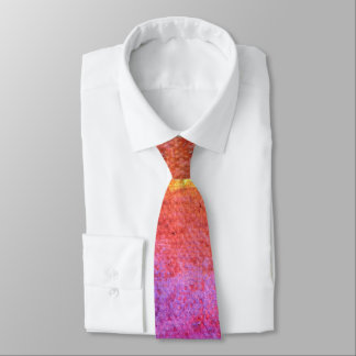 Corbata Lílago y malva abstractos de la emoción del atarde
