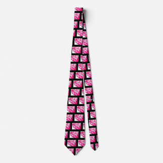 Corbata Lilos calientes rosados/negros