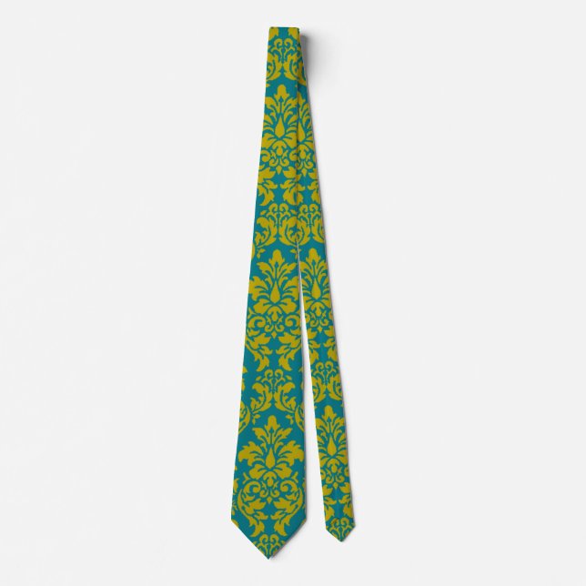 Corbata Lime Damask Tie (Anverso)