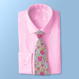 Corbata Lime Floral Patrón árabe Necesario