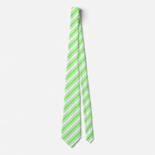 Corbata Lime green and white candy stripes