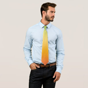 Corbata Lime Ombre Naranja de gradiente tropical de verano