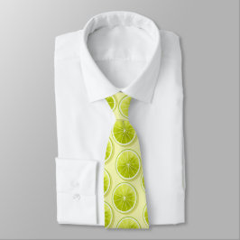 Corbata Lime Slices en amarillo claro