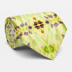 Corbata Lime verde y ciruela