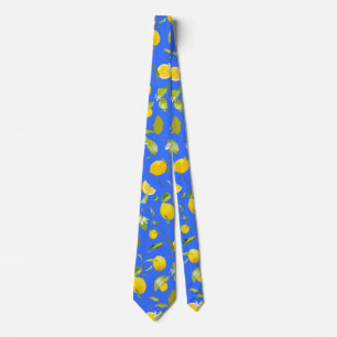 Corbata Limón acuático y hojas 13
