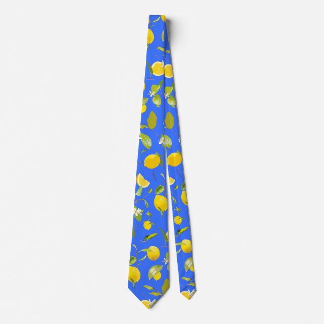 Corbata Limón acuático y hojas 13 (Anverso)