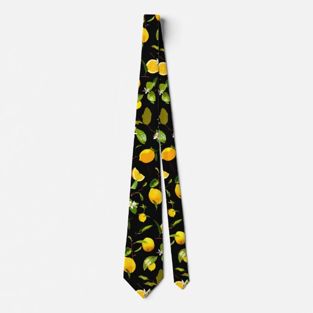 Corbata Limón acuático y hojas 15 (Anverso)