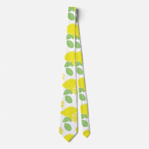 Corbata Limon Frutal y Rodajas de Limón