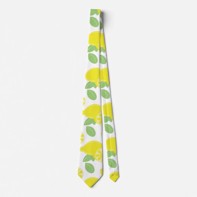 Corbata Limon Frutal y Rodajas de Limón (Anverso)