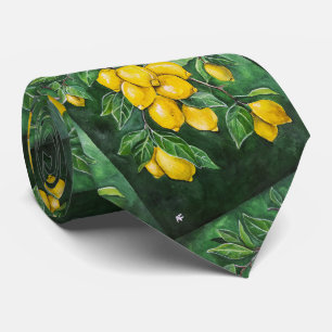 Corbata Limones Dorados en un Día de Invierno por Alfred F
