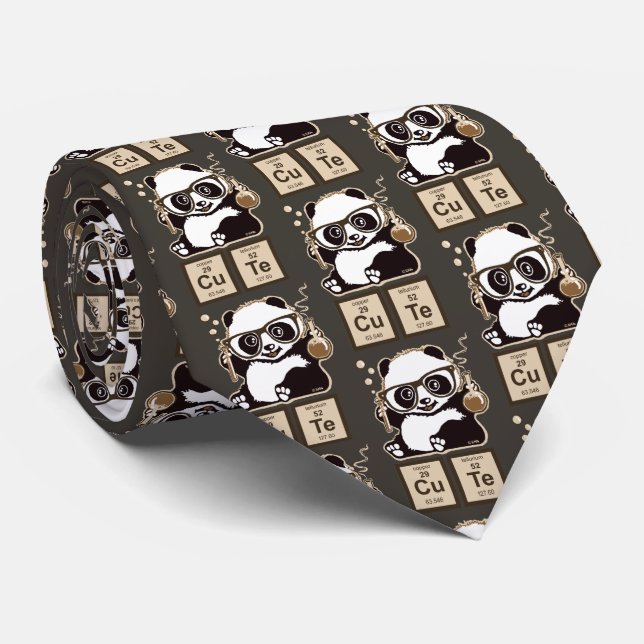 Corbata Lindo descubierta panda de la química (Enrollado)
