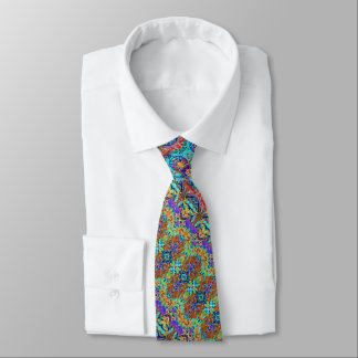 Corbata Lindo floral vintage colorido