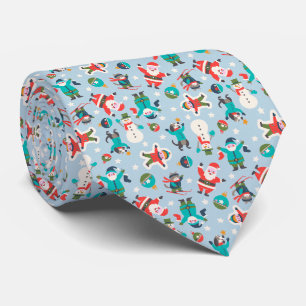 Corbata Lindo y divertido Ditsy de Navidad no direccional