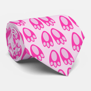 Corbata Lindos pies de conejito niña rosa Patrón de Pascua