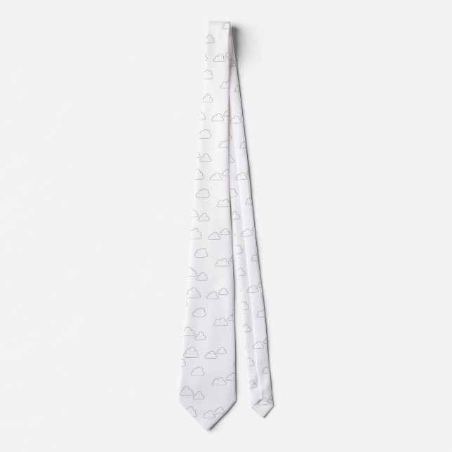 Corbata Line Art, Alabaster (Anverso)