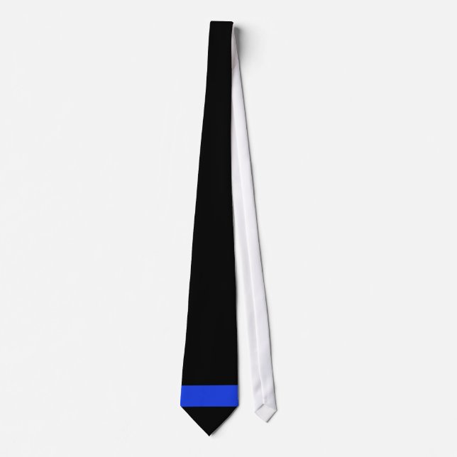 Corbata Línea Azul delgada (Anverso)