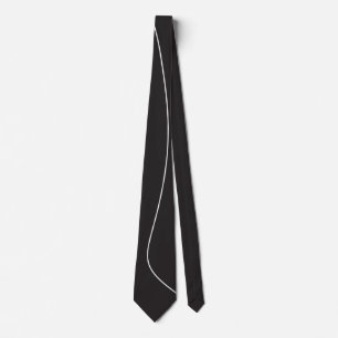 Corbata Línea Gráfica Clásica de Blanco Equilibrado