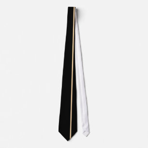 Corbata Línea vertical fina de Champán en la derecha