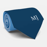 LÍNEAS AZULES MODERNAS MONOGRAM INITIALES PERSONAL