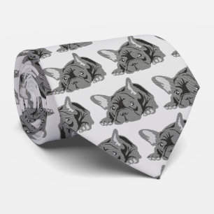 Corbata Líneas de Bulldog Francés