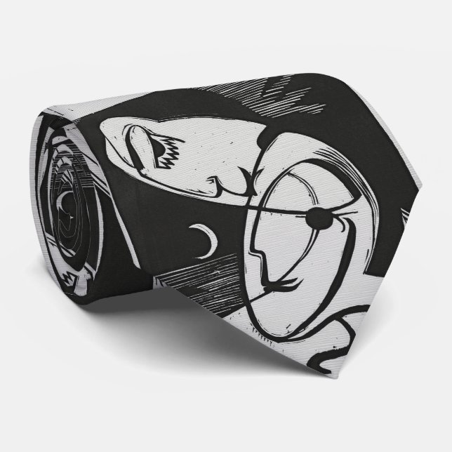Corbata Líneas expresionistas: forma cruda (Enrollado)