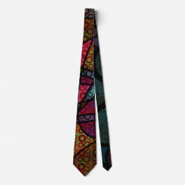 Corbata Líneas negras y multicolor intrépidos, texturas