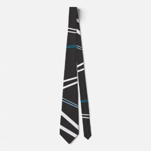 Corbata Líneas oblicuas geométricas inteligentes de color