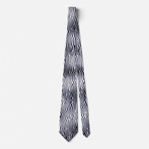 Corbata Líneas onduladas - Contraste de alta calidad