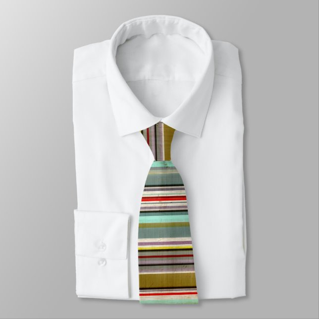 Corbata Líneas oxidadas y sucias (Atado)