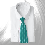 Corbata Líneas Verde azuladas de moda<br><div class="desc">Verde azulado y elegante patrón de línea.</div>