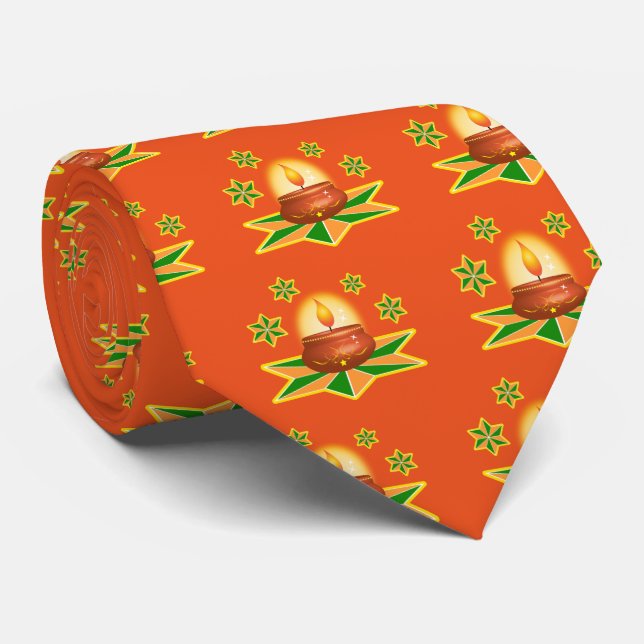 Corbata Linterna de Diwali (Enrollado)